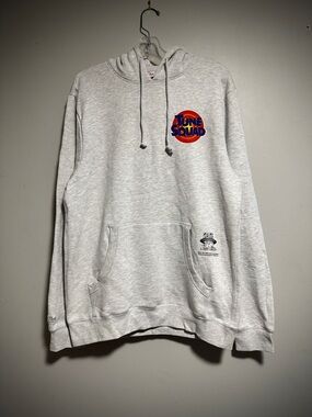 Mitchell & Ness Light Gray 'Tune Squad' Pullover Hoodie